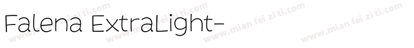 Falena ExtraLight字体转换